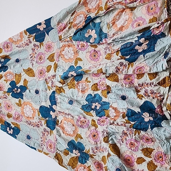 Floral Maxi Dress with Cap Sleeves - Picture 8 of 11